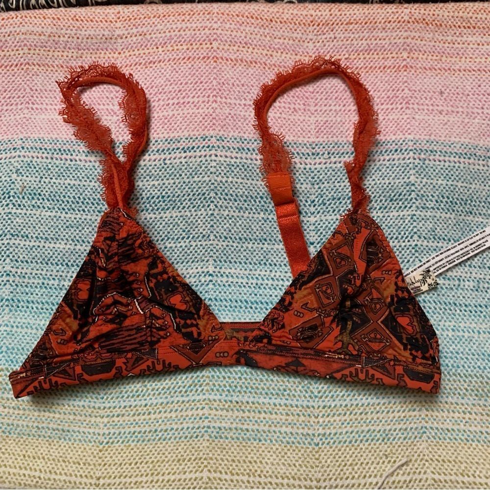 Free People Lace Triangle Bralette XS